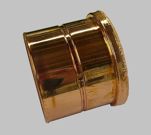 copper on brass